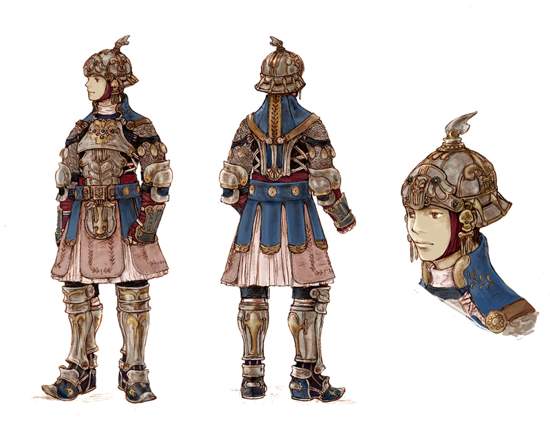 WE ARE VANA'DIEL 官方 Barone Armor 设定图