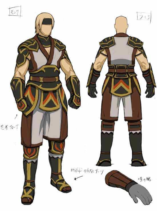 WE ARE VANA'DIEL 官方 Monk Temple Attire 设定图