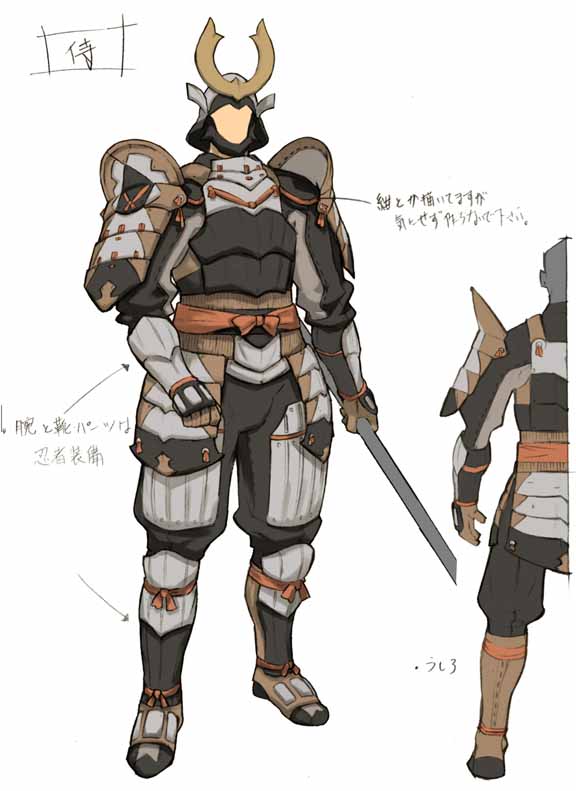 WE ARE VANA'DIEL 官方 Myochin Armor 设定图