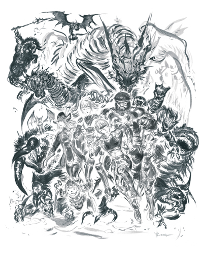 Artwork for The Goddess's Gala (Amano)