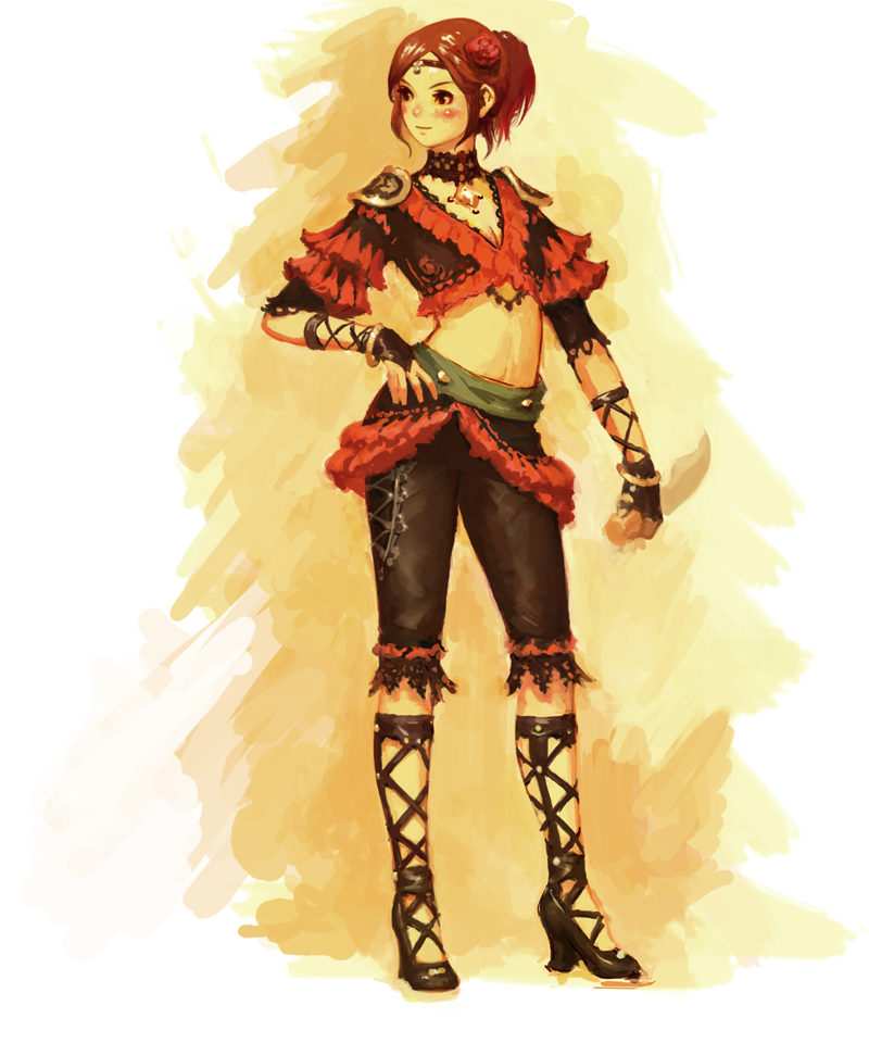 WE ARE VANA'DIEL 官方 Dancer's Attire 设定图
