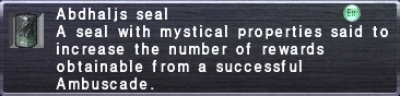 FFXIclopedia 上的 Abdhaljs Seal