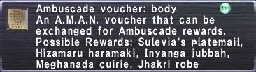 FFXIclopedia 上的 Ambuscade Voucher: Body
